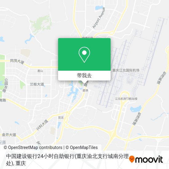 中国建设银行24小时自助银行(重庆渝北支行城南分理处)地图