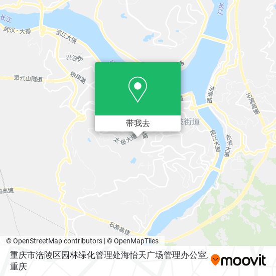 重庆市涪陵区园林绿化管理处海怡天广场管理办公室地图