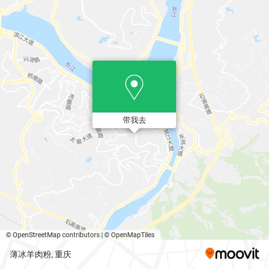 薄冰羊肉粉地图