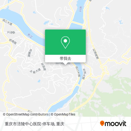 重庆市涪陵中心医院-停车场地图