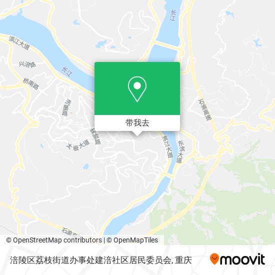 涪陵区荔枝街道办事处建涪社区居民委员会地图
