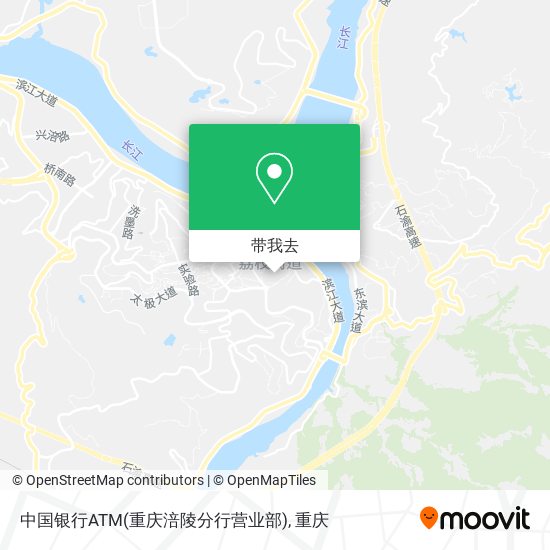 中国银行ATM(重庆涪陵分行营业部)地图