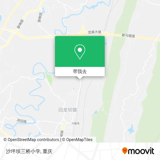 沙坪坝三桥小学地图