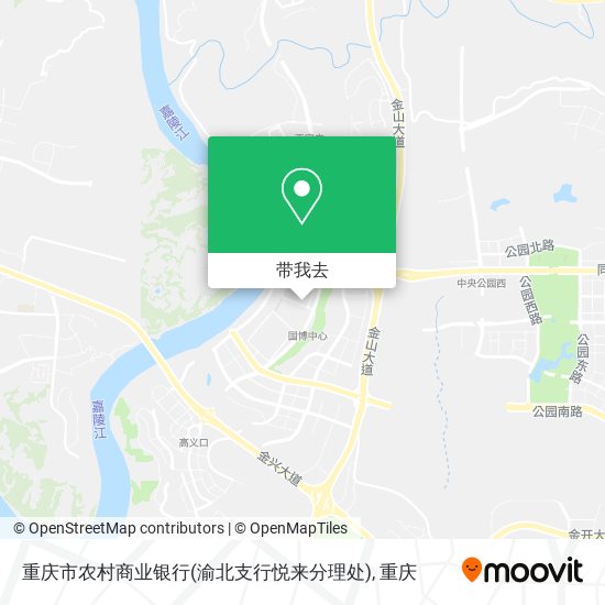 重庆市农村商业银行(渝北支行悦来分理处)地图