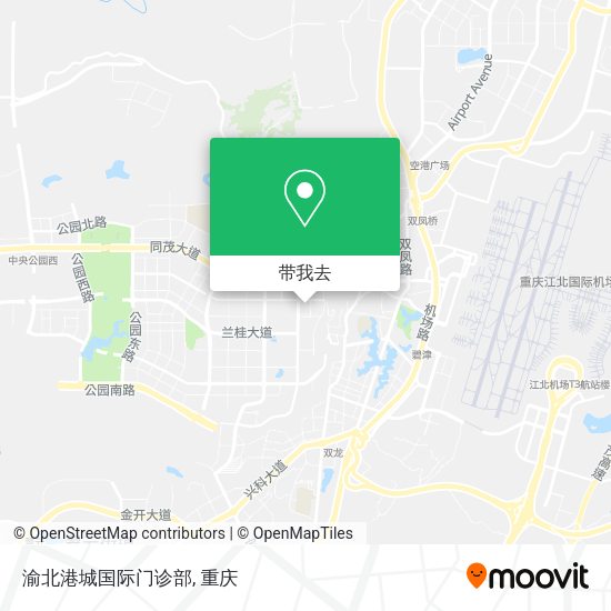 渝北港城国际门诊部地图