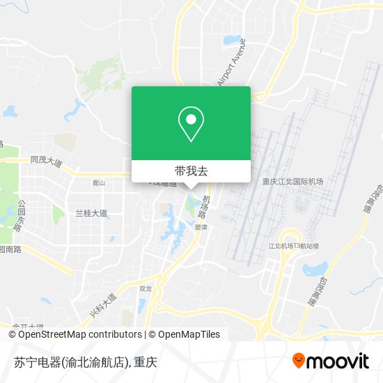苏宁电器(渝北渝航店)地图