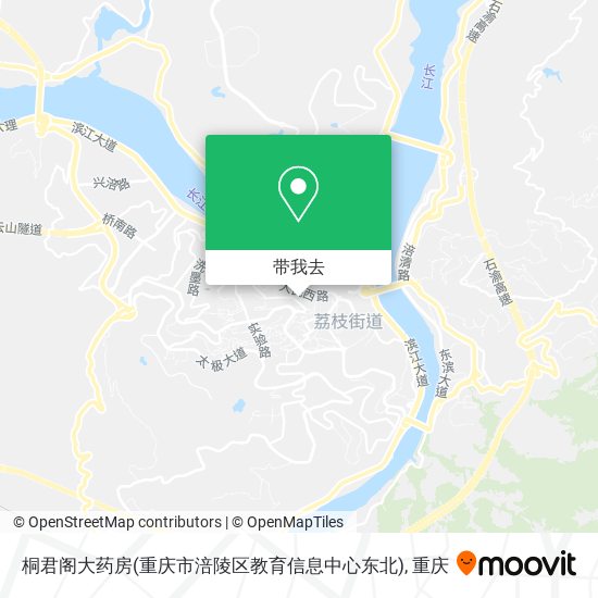 桐君阁大药房(重庆市涪陵区教育信息中心东北)地图
