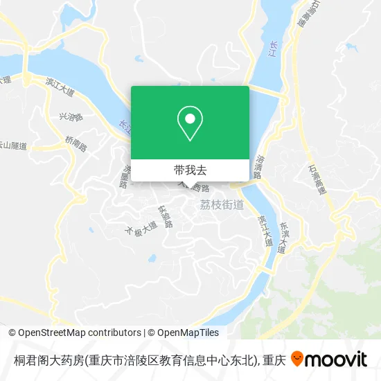 桐君阁大药房(重庆市涪陵区教育信息中心东北)地图