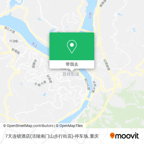 7天连锁酒店(涪陵南门山步行街店)-停车场地图