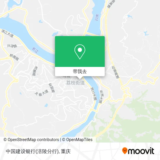 中国建设银行(涪陵分行)地图