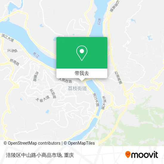 涪陵区中山路小商品市场地图