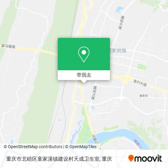 重庆市北碚区童家溪镇建设村天成卫生室地图