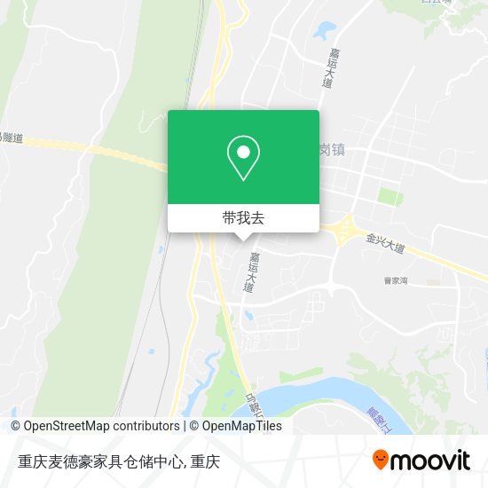 重庆麦德豪家具仓储中心地图
