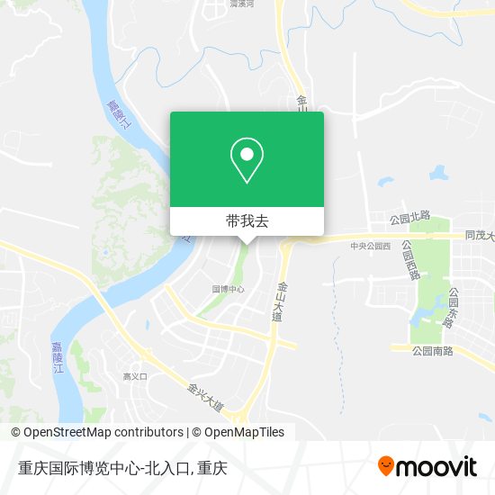 重庆国际博览中心-北入口地图