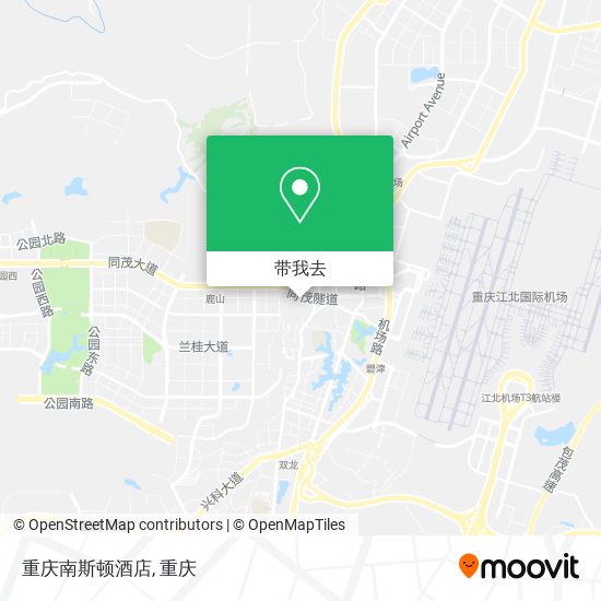 重庆南斯顿酒店地图
