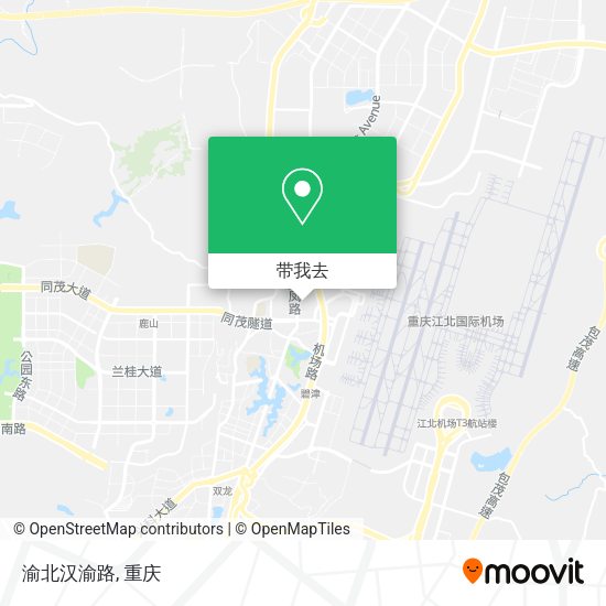 渝北汉渝路地图