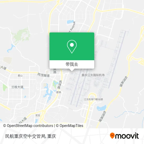 民航重庆空中交管局地图
