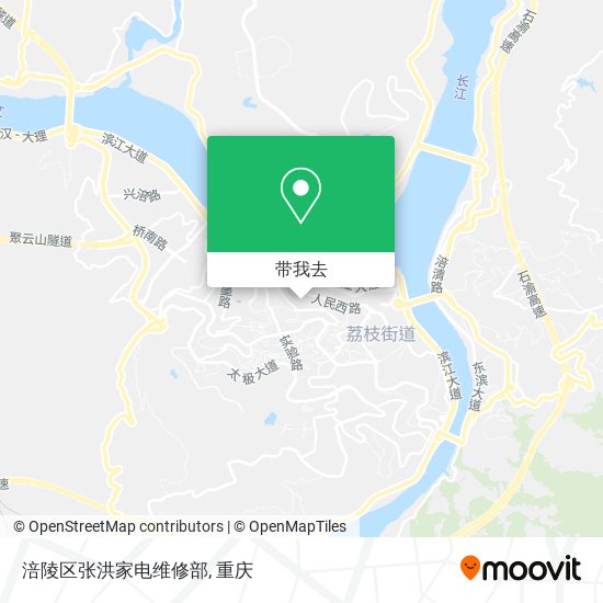 涪陵区张洪家电维修部地图