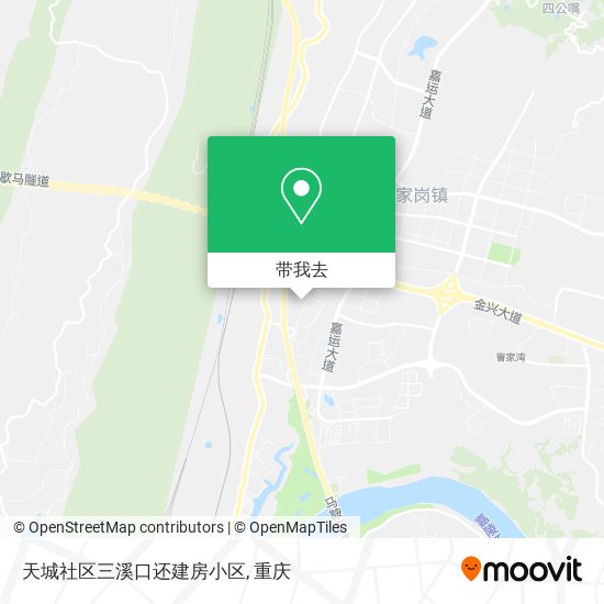 天城社区三溪口还建房小区地图