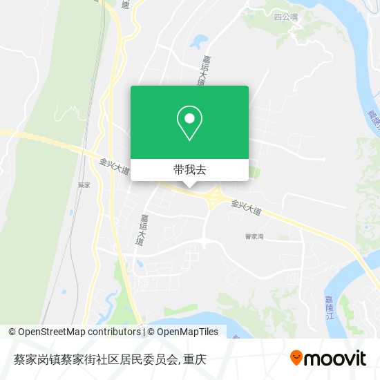 蔡家岗镇蔡家街社区居民委员会地图