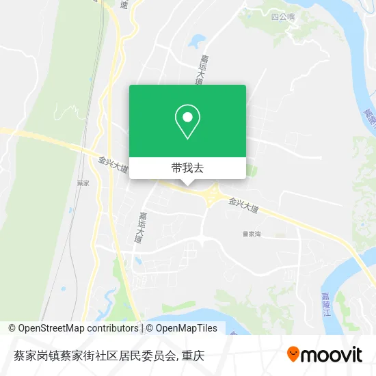 蔡家岗镇蔡家街社区居民委员会地图