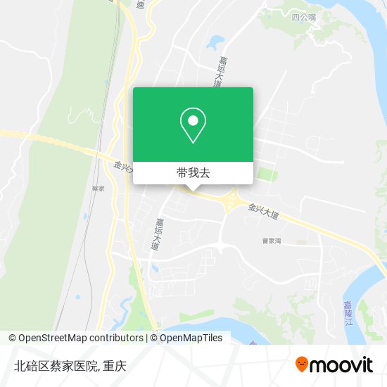 北碚区蔡家医院地图
