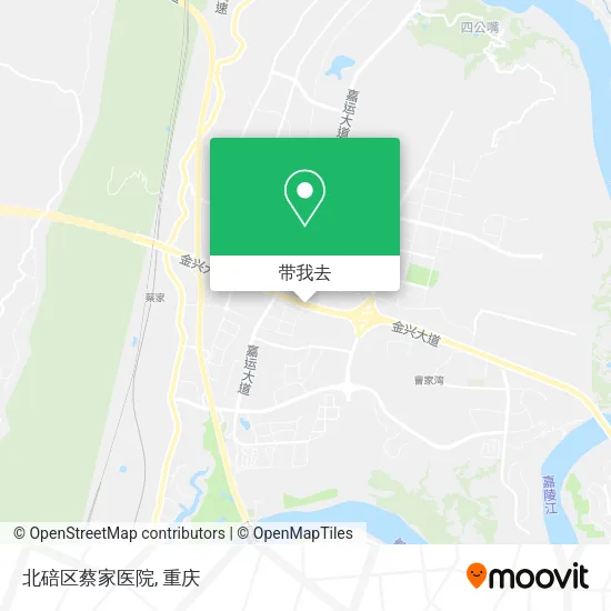 北碚区蔡家医院地图