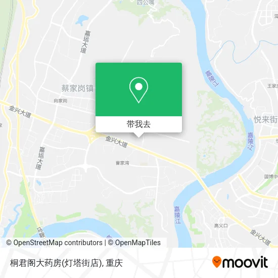 桐君阁大药房(灯塔街店)地图