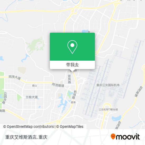 重庆艾维斯酒店地图