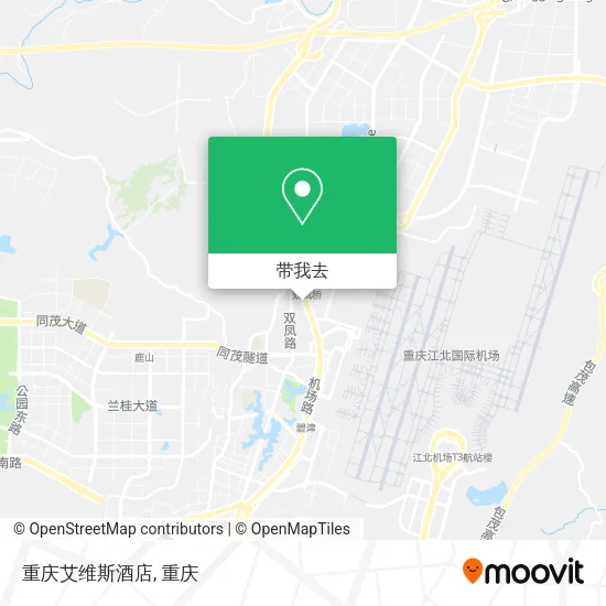 重庆艾维斯酒店地图