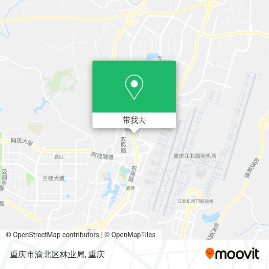 重庆市渝北区林业局地图
