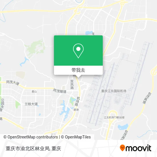重庆市渝北区林业局地图