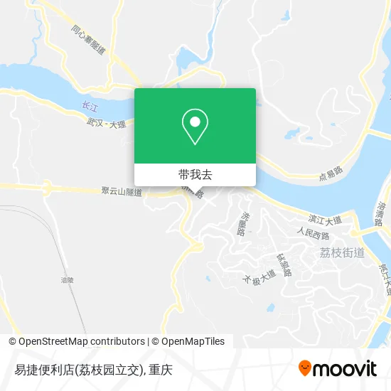 易捷便利店(荔枝园立交)地图