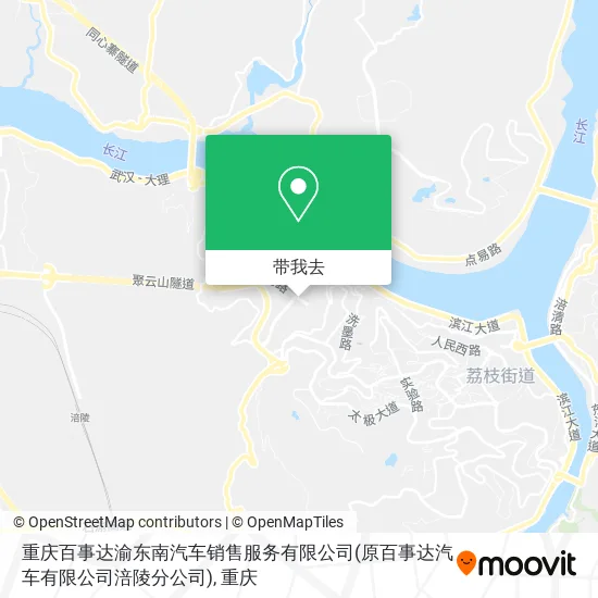 重庆百事达渝东南汽车销售服务有限公司(原百事达汽车有限公司涪陵分公司)地图