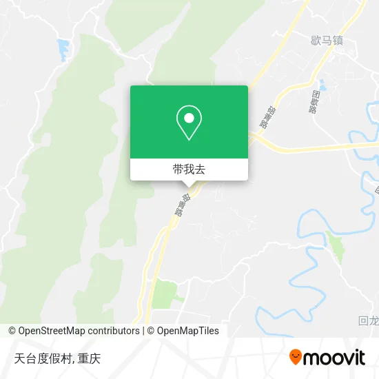 天台度假村地图