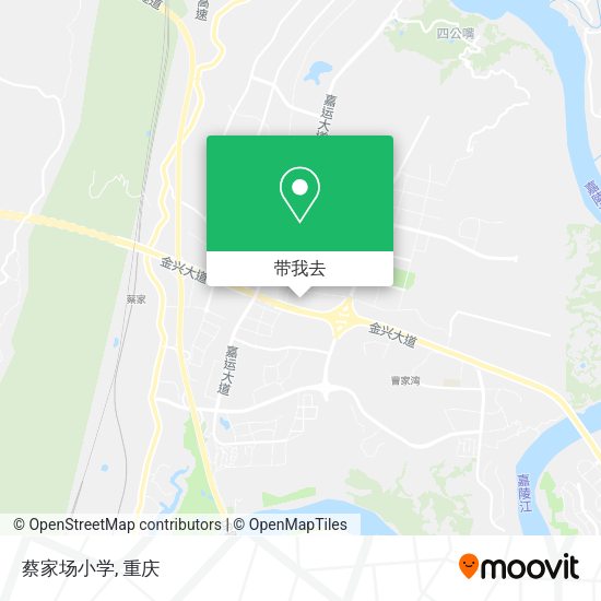 蔡家场小学地图