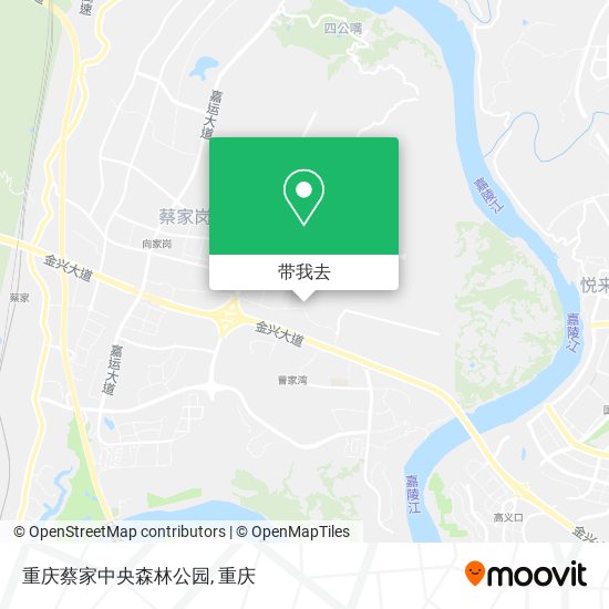 重庆蔡家中央森林公园地图