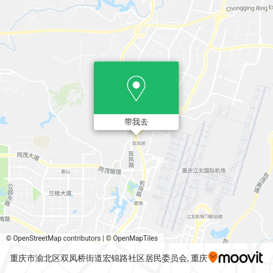 重庆市渝北区双凤桥街道宏锦路社区居民委员会地图