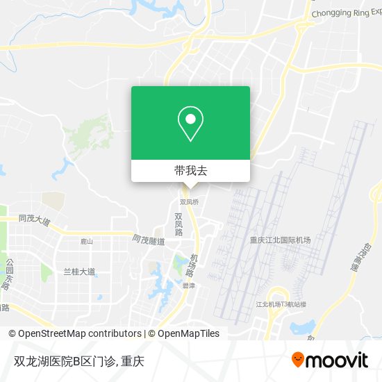 双龙湖医院B区门诊地图