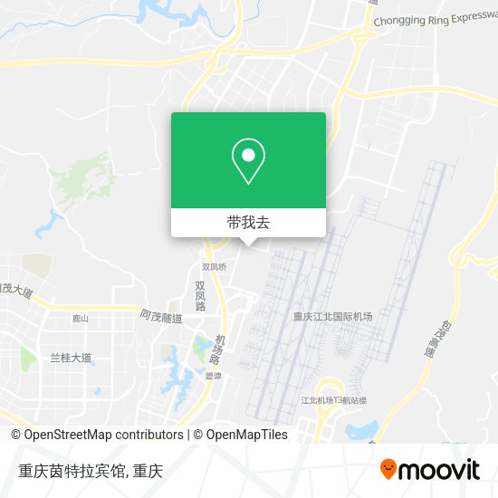 重庆茵特拉宾馆地图