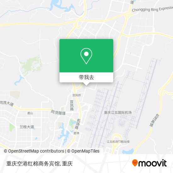 重庆空港红棉商务宾馆地图