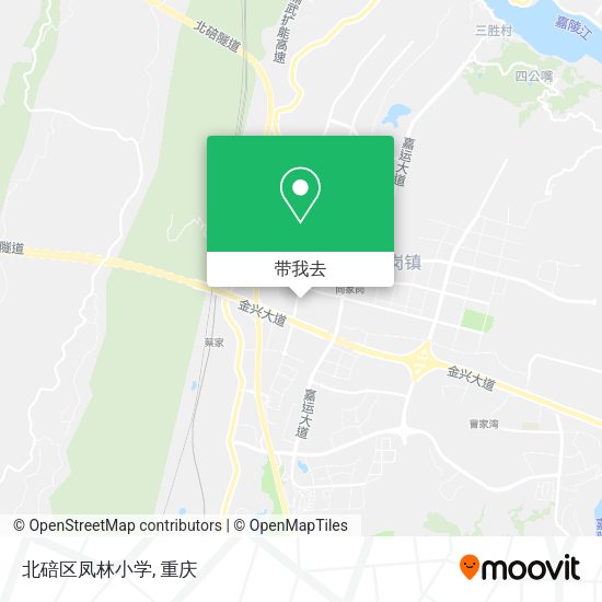 北碚区凤林小学地图