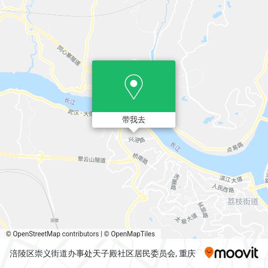 涪陵区崇义街道办事处天子殿社区居民委员会地图