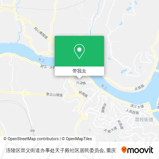 涪陵区崇义街道办事处天子殿社区居民委员会地图