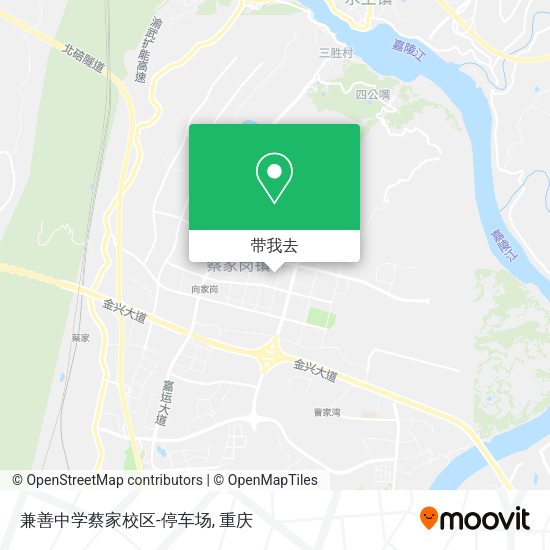 兼善中学蔡家校区-停车场地图