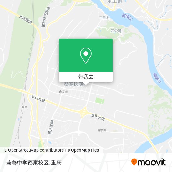 兼善中学蔡家校区地图