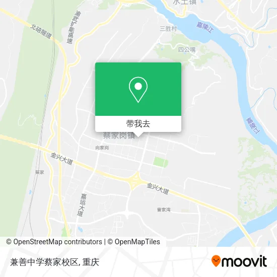 兼善中学蔡家校区地图