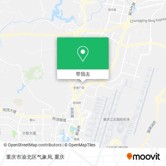 重庆市渝北区气象局地图