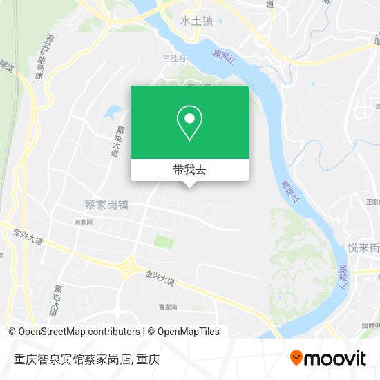 重庆智泉宾馆蔡家岗店地图