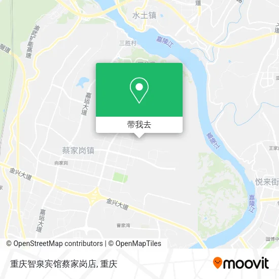 重庆智泉宾馆蔡家岗店地图